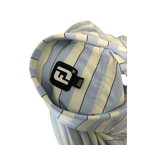 FootJoy Mens Medium Striped Short Sleeve Polo - Picture 5 of 5